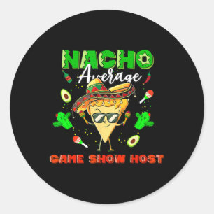 Mexicaanse Nacho Gemiddelde Game Show Host Ronde Sticker