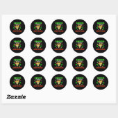 Mexicaanse Nacho Gemiddelde Verzender Ronde Sticker (Vel)
