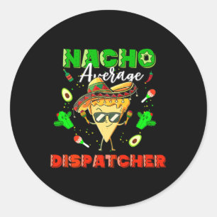 Mexicaanse Nacho Gemiddelde Verzender  Ronde Sticker