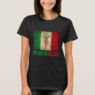Mexicaanse Nationale Voetbal Mexico-vlag T-shirt