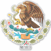 Mexicaanse nationale wapenschild sticker (Voorkant)