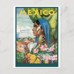 Mexicaanse Native Woman Briefkaart