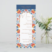 Mexicaanse Oaxaca bestemming bruiloft Menu (Staand voorkant)