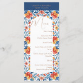 Mexicaanse Oaxaca bestemming bruiloft Menu (Voorkant)