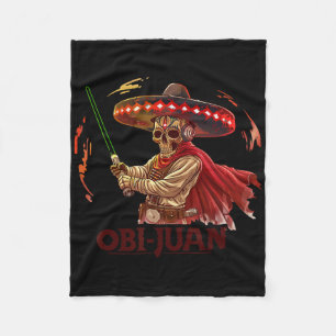 Mexicaanse Obi Juan filmparodie Cinco de Gaming Fleece Deken