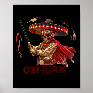 Mexicaanse Obi Juan filmparodie Cinco de Gaming Poster
