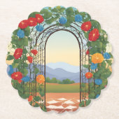 Mexicaanse ochtend glorie kartonnen onderzetters (Voorkant)