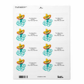 Mexicaanse Octopus Labels (Full Sheet)