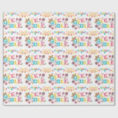 Mexicaanse Ole Party Colorful Cadeaupapier (Vlak)