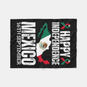 mexicaanse onafhankelijkheidsdag 16 september mexi fleece deken (Voorkant (Horizontaal))