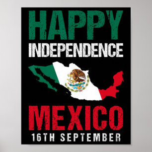 mexicaanse onafhankelijkheidsdag 16 september mexi poster