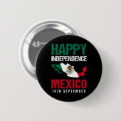 mexicaanse onafhankelijkheidsdag 16 september mexi ronde button 5,7 cm (Voorkant /achterkant)