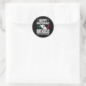 mexicaanse onafhankelijkheidsdag 16 september mexi ronde sticker (Tas)