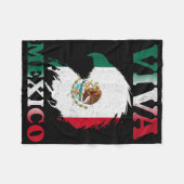 Mexicaanse Onafhankelijkheidsdag Eagle Mexico Vlag Fleece Deken (Voorkant (Horizontaal))
