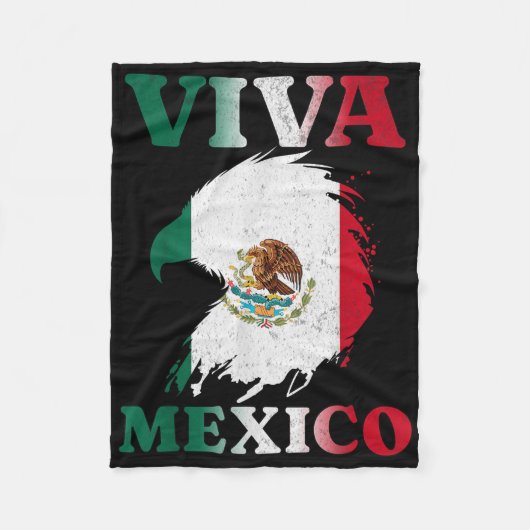 Mexicaanse Onafhankelijkheidsdag Eagle Mexico Vlag Fleece Deken (Voorkant)
