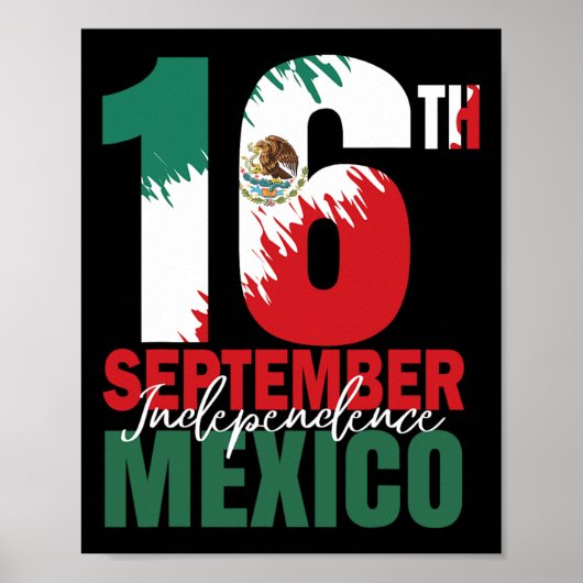 Mexicaanse Onafhankelijkheidsdag Shirt Mexico FL Poster (Voorkant)