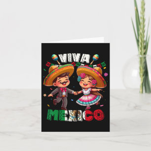 Mexicaanse Onafhankelijkheidsdag Viva Mexico's Boy Kaart