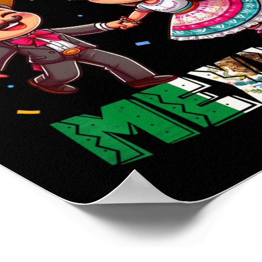 Mexicaanse Onafhankelijkheidsdag Viva Mexico's Boy Poster (Hoek)