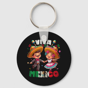 Mexicaanse Onafhankelijkheidsdag Viva Mexico's Boy Sleutelhanger