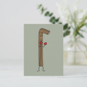 Mexicaanse orkest vechtster met rode boxinghandsch briefkaart (Staand voorkant)