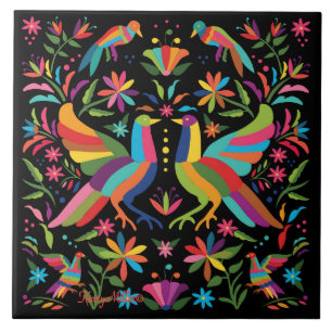 Mexicaanse otomi Ceramic Tegel Tegeltje