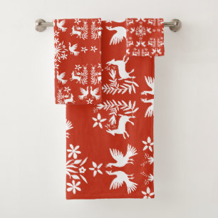 Mexicaanse Otomi Home Decor Bad Handdoek