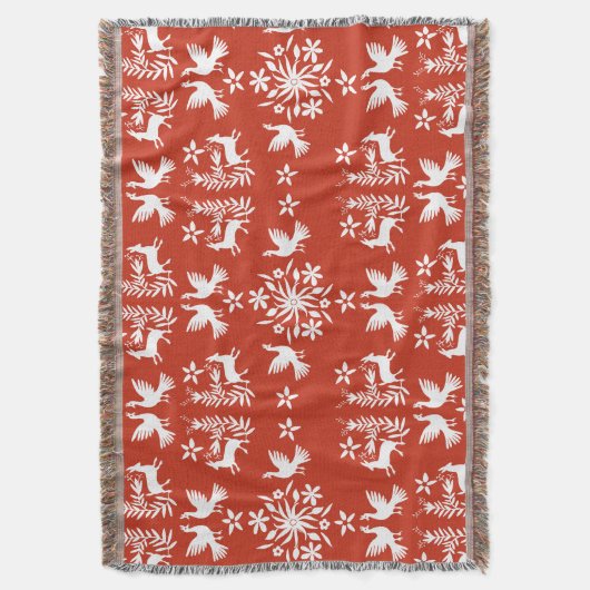 Mexicaanse Otomi Home Decor Deken (Voorkant Verticaal)