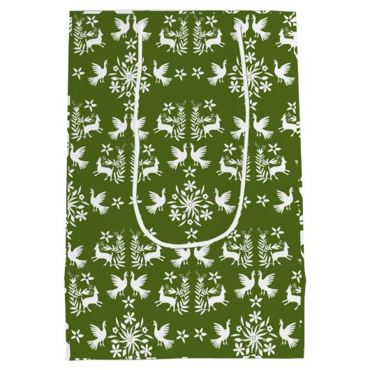 Mexicaanse Otomi Home Decor Medium Cadeauzakje (Achterkant)