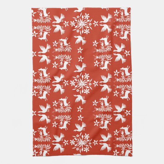 Mexicaanse Otomi Home Decor Theedoek (Verticaal)