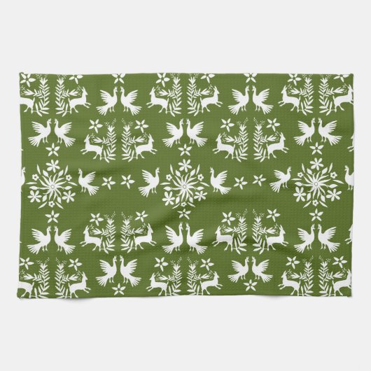 Mexicaanse Otomi Home Decor Theedoek (Horizontaal)