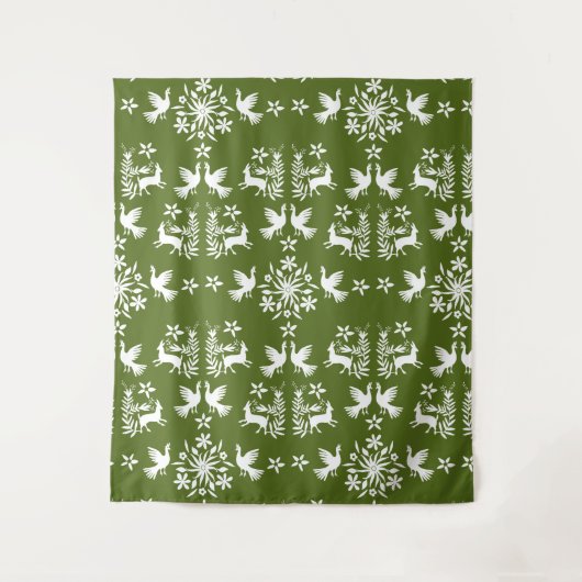 Mexicaanse Otomi Home Decor Wandkleed (Voorkant)