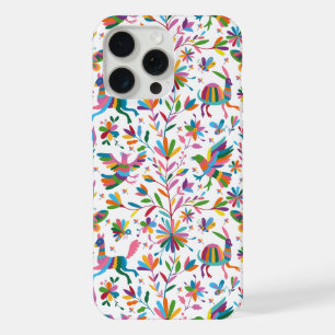 Mexicaanse Otomi stijl fel patroon iPhone 15 Pro Max Case