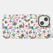 Mexicaanse Otomi stijl helder patroon iPhone Hoesje (Achterkant horizontaal)