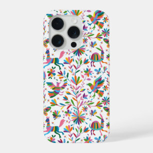 Mexicaanse Otomi stijl helder patroon iPhone 15 Pro Case