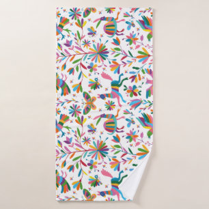 Mexicaanse Otomi Style Bright Pattern Badhanddoek