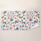 Mexicaanse Otomi Style Bright Pattern Badhanddoek (Badhanddoek)