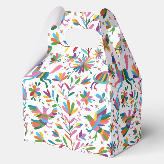 Mexicaanse Otomi Style Bright Pattern Bedankdoosjes (Achterkant)