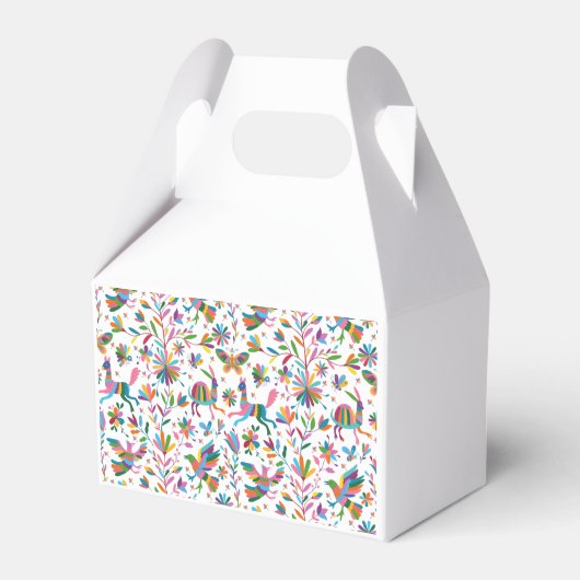 Mexicaanse Otomi Style Bright Pattern Bedankdoosjes (Voorkant Zijde)