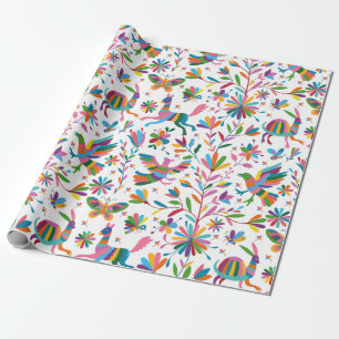 Mexicaanse Otomi Style Bright Pattern Cadeaupapier