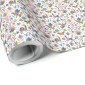 Mexicaanse Otomi Style Bright Pattern Cadeaupapier (Rol Hoek)