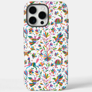 Mexicaanse Otomi Style Bright Pattern iPhone 16 Pro Max Hoesje