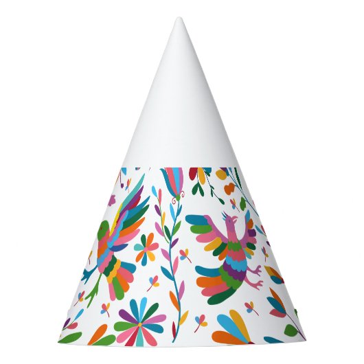 Mexicaanse Otomi Style Bright Pattern Feesthoedjes (Voorkant)