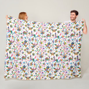 Mexicaanse Otomi Style Bright Pattern Fleece Deken