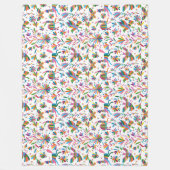 Mexicaanse Otomi Style Bright Pattern Fleece Deken (Voorkant)