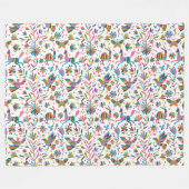 Mexicaanse Otomi Style Bright Pattern Fleece Deken (Voorkant (Horizontaal))