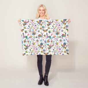 Mexicaanse Otomi Style Bright Pattern Fleece Deken