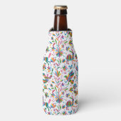 Mexicaanse Otomi Style Bright Pattern Flesjeskoeler (Fles Voorkant)