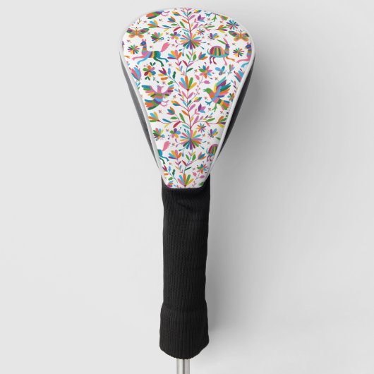 Mexicaanse Otomi Style Bright Pattern Golfheadcover (Voorkant)