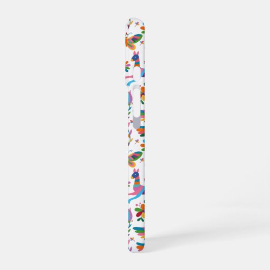 Mexicaanse Otomi Style Bright Pattern iPhone 16 Hoesje (Linkerkant)