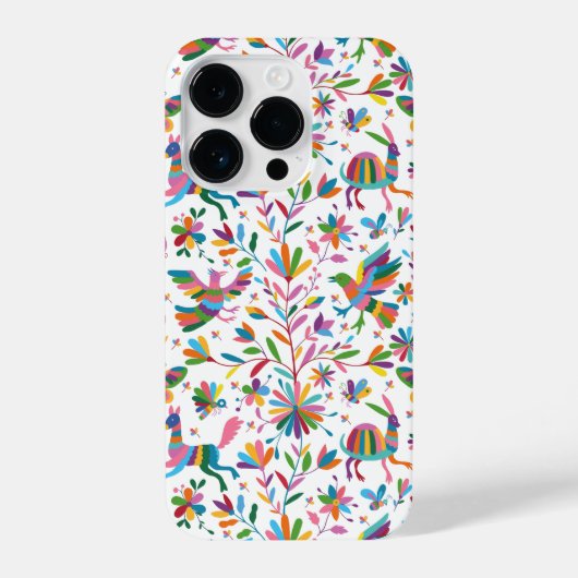 Mexicaanse Otomi Style Bright Pattern iPhone Hoesje (Achterkant)